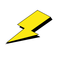 Стикер молнии